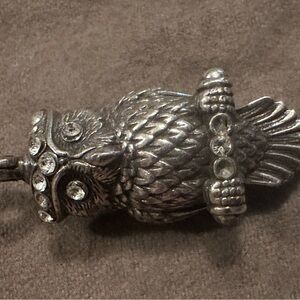 Brighton Silver Owl Necklace Pendant